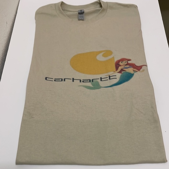 Gildan Custom Made Crew T-Shirt  Little Mermaid Carhartt Print New XL - Picture 15 of 17